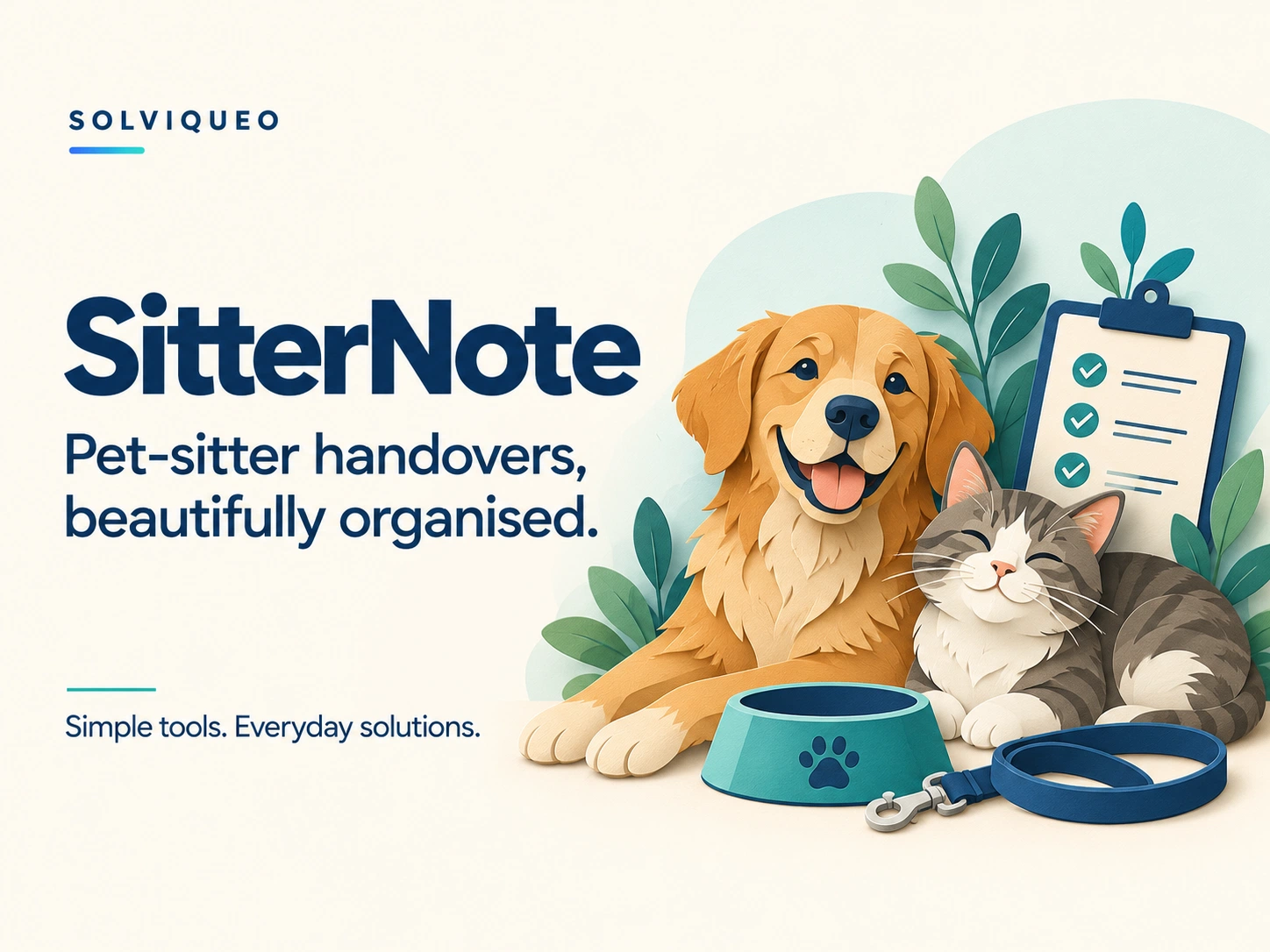 SitterNote website product illustration